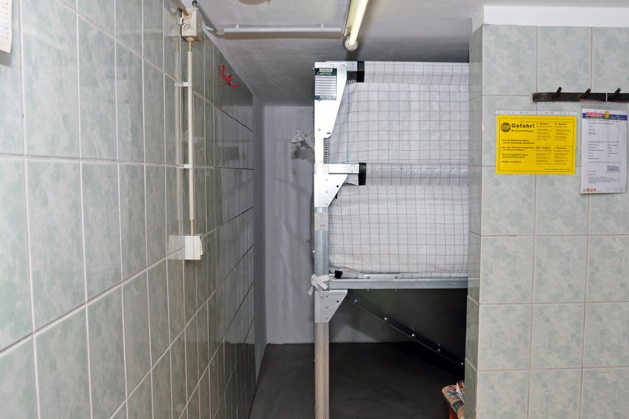Pelletslagerung im Gewebetank