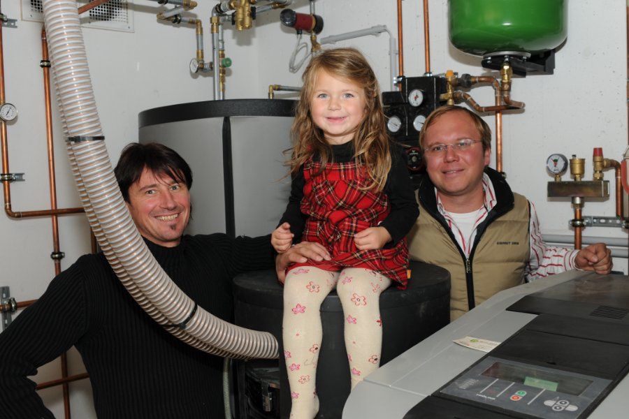 Alois Steger jun. + Bruder Robert Althuber mit Marie-Christin