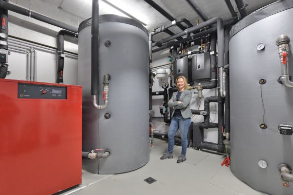 Wärmepumpe mitten in der Stadt
