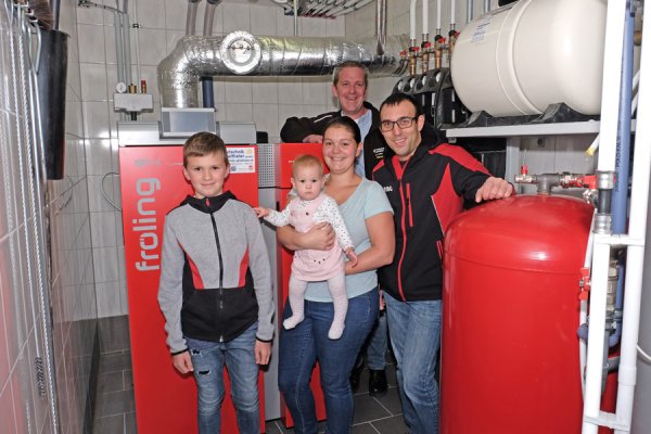 Dank Pellets immer Warmwasser