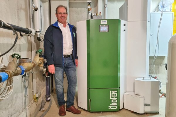 Zentrale Pelletsheizung