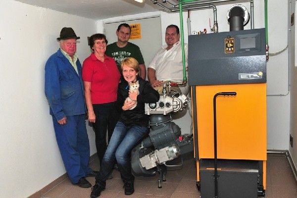 Hackgutheizung spart viel Zeit