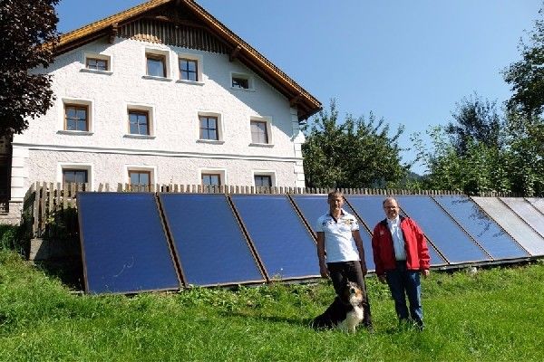 Warmwasser aus Sonnenkraft