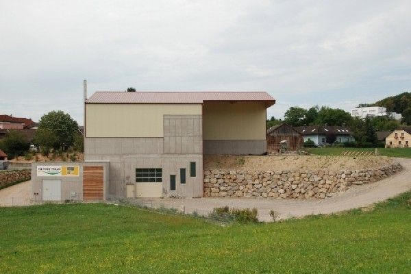 Wärme aus  Miscanthusgras