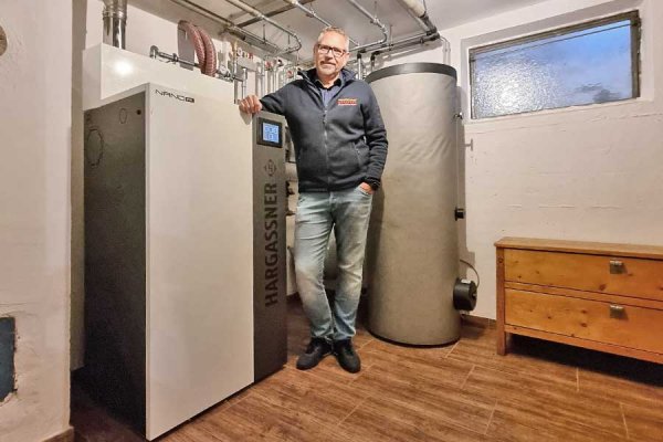 Öl raus und Pellets rein
