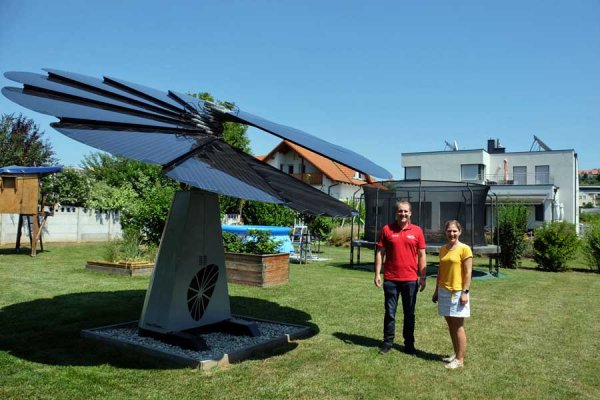 Unsere Solarblume ist nicht nur ein Hingucker