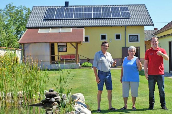 Sauberer Fischteich dank Sonnenstrom